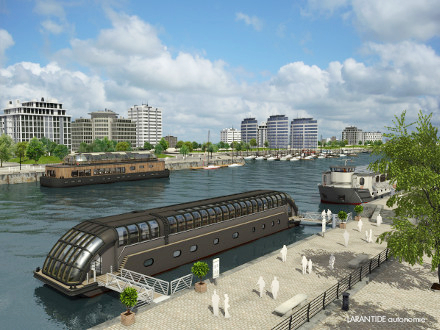 Ouvrages flottants dans un environnement urbain